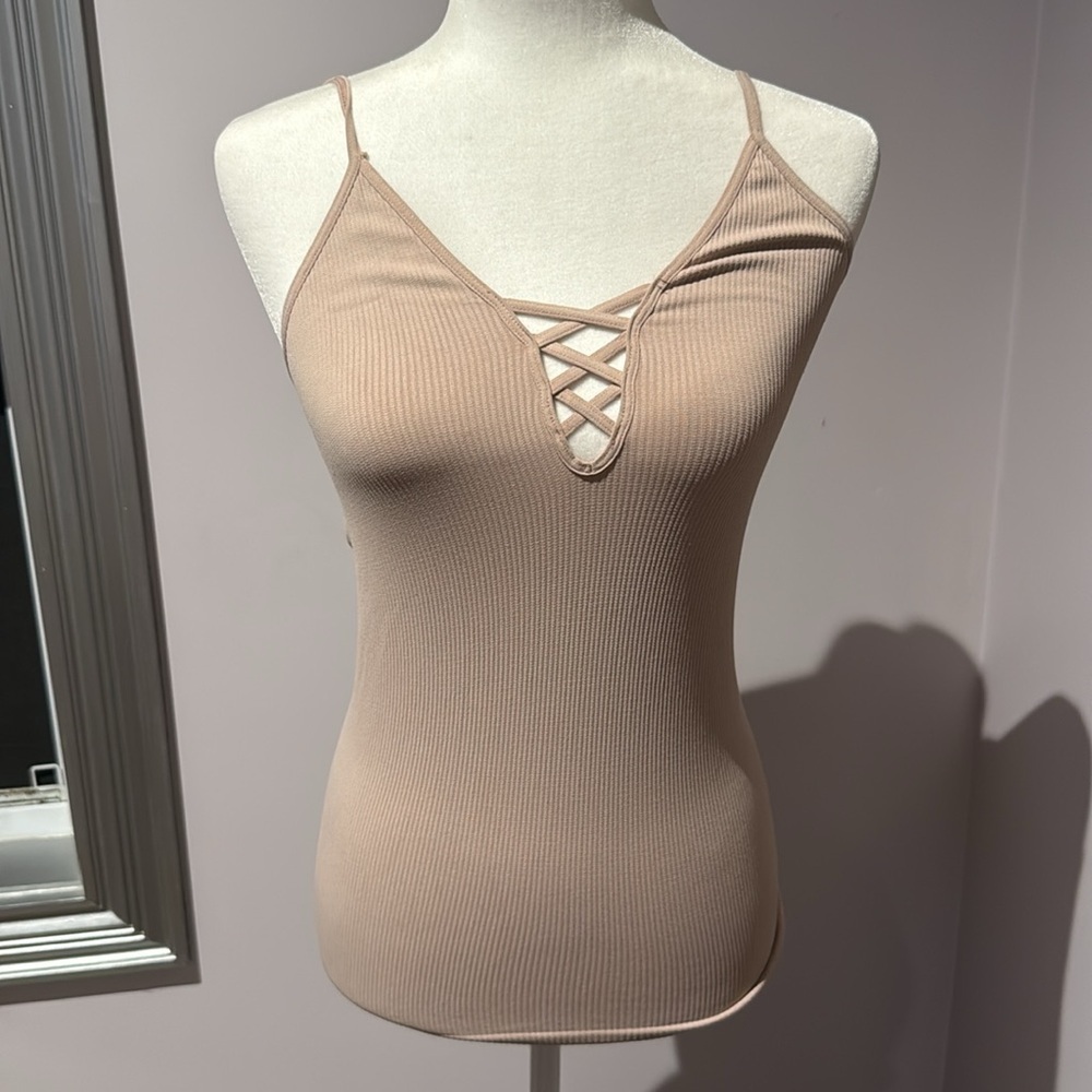 Free People Nude Intimately FP Crossfire Seamless Camisole size M/L